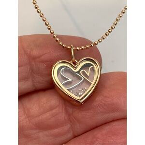 Rose Gold Heart and Chain #love #hearts #valentine